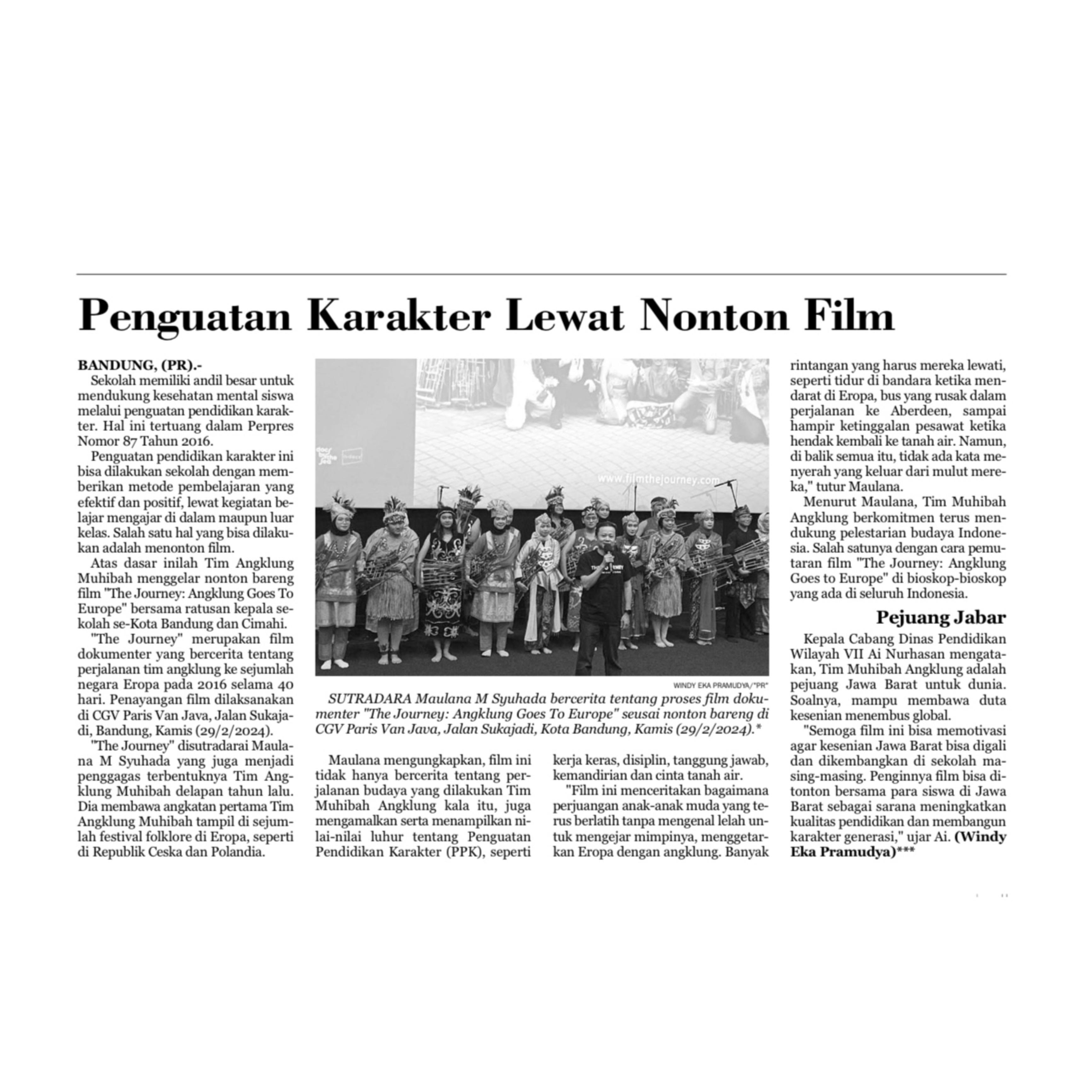 Penguatan Karakter Lewat Nonton Film