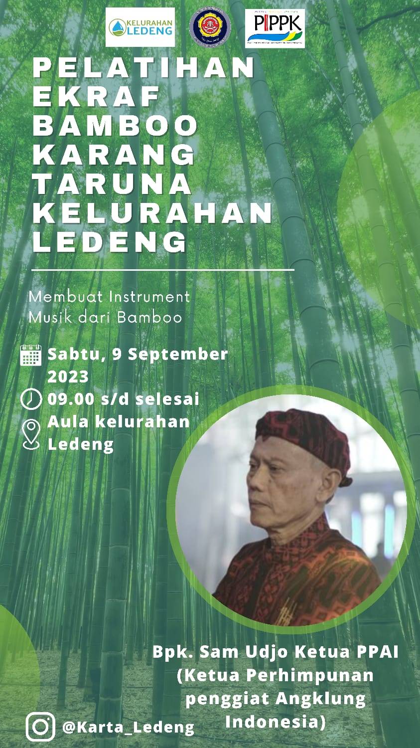 Pelatihan Ekraf Bamboo Karang Taruna Kelurahan Ledeng