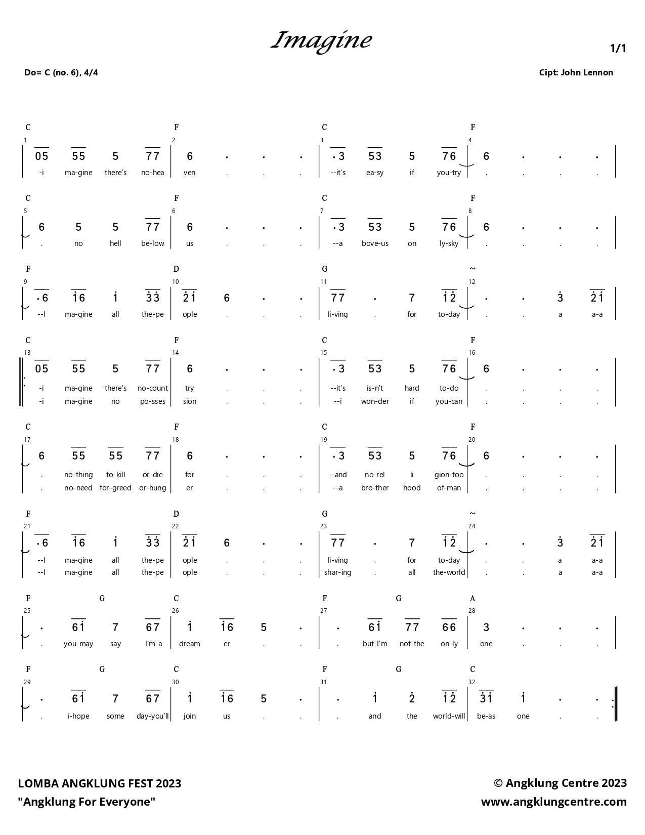 Preview Imagine - The Beatles